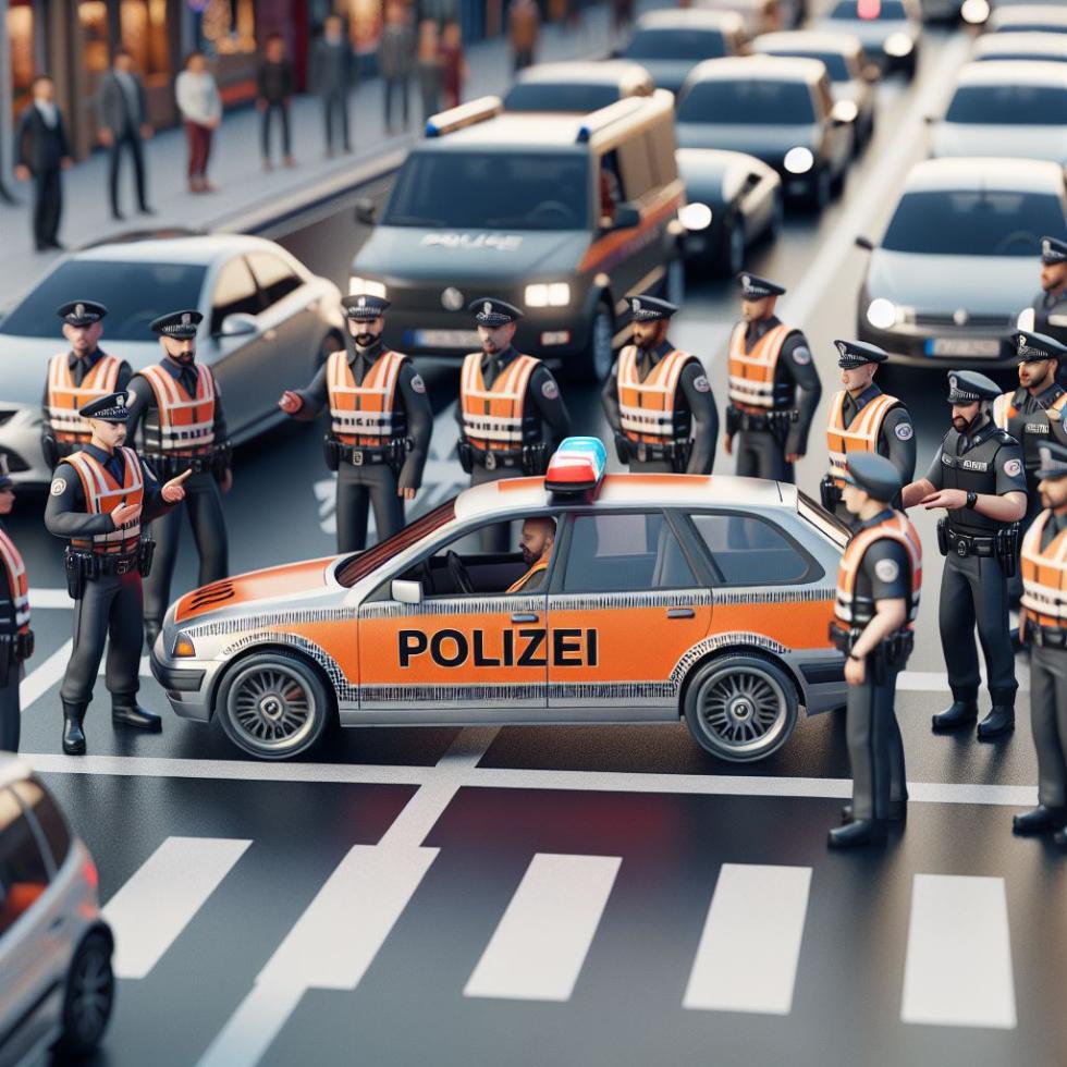 Verkehrskontrolle durch die Polizei